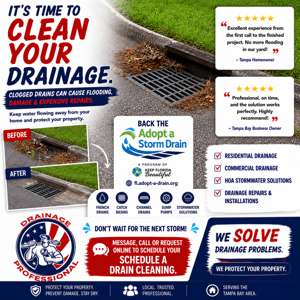 Adopt-A-Drain Florida – Help Make A Difference!