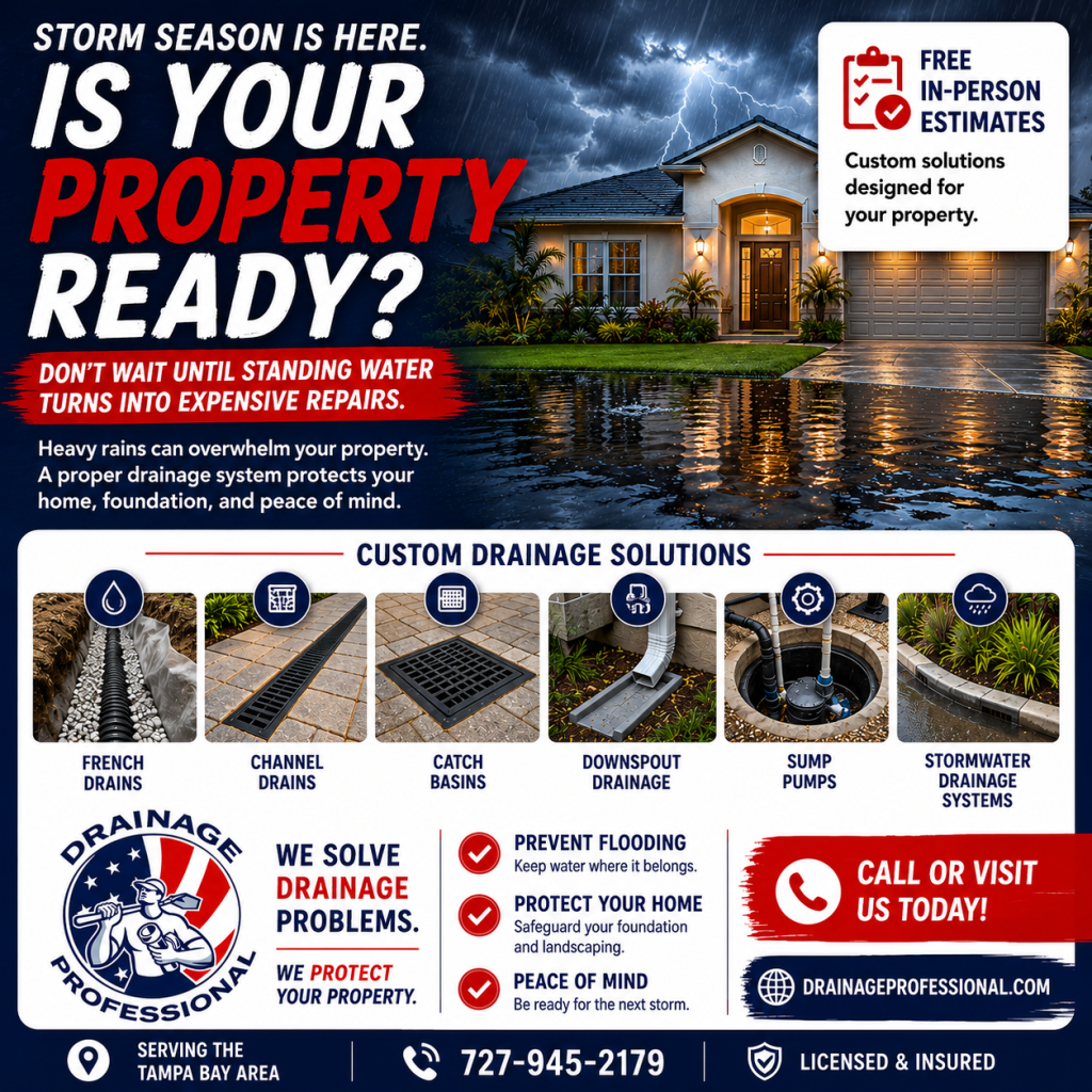 Storm Season Is Here: 5 Signs Your Property Needs Better Drainage