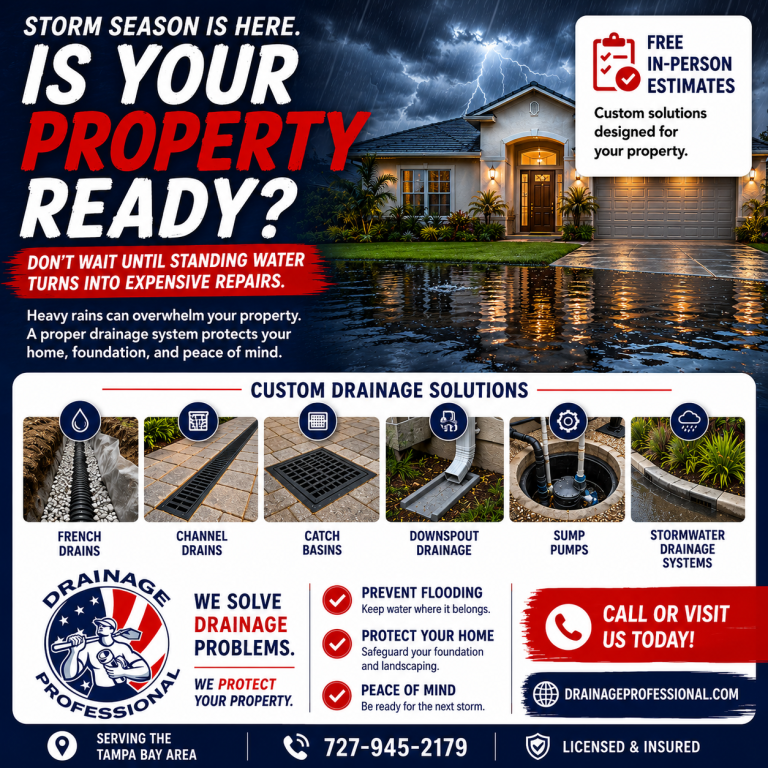Storm Season Is Here: 5 Signs Your Property Needs Better Drainage